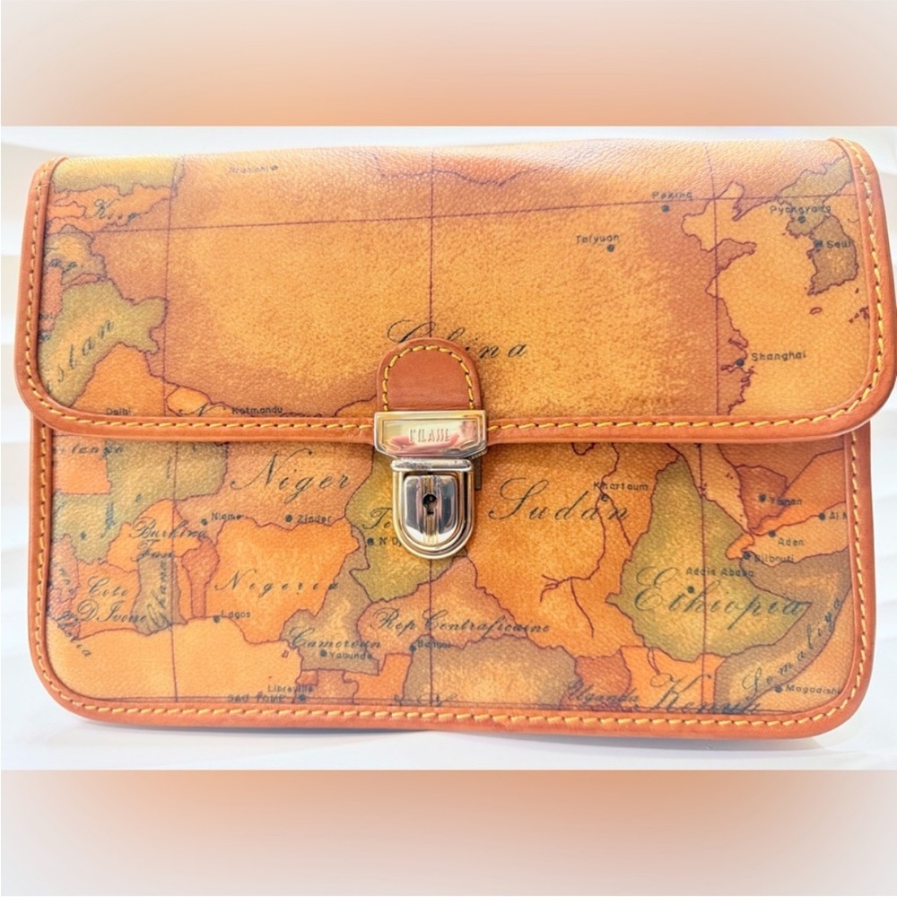 Alviero Martini 1a Classe Geo- Clutch wristlet bag EUC - Picture 2 of 15